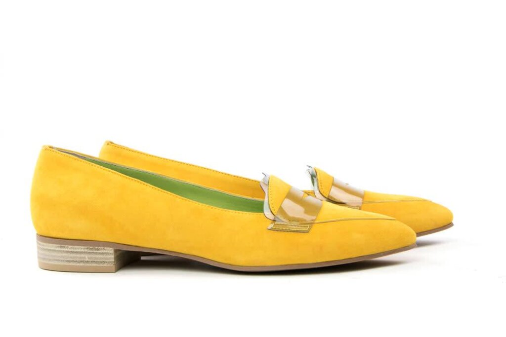 Lilian Lilian Loafer Suede Plastica Piallo