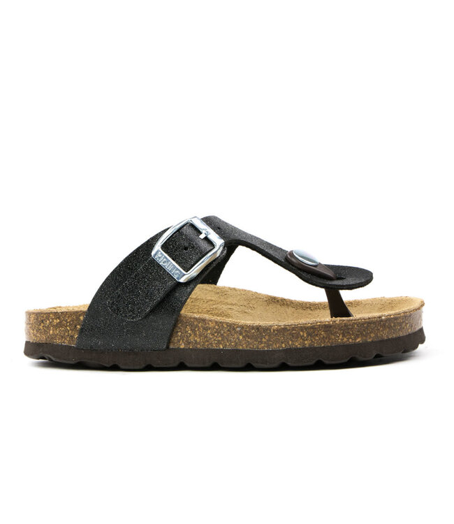 Slipper Black Glitter