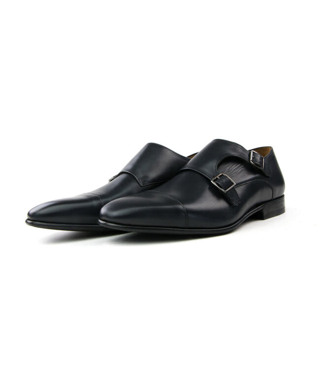 Van Bommel Double Buckle Calf Black