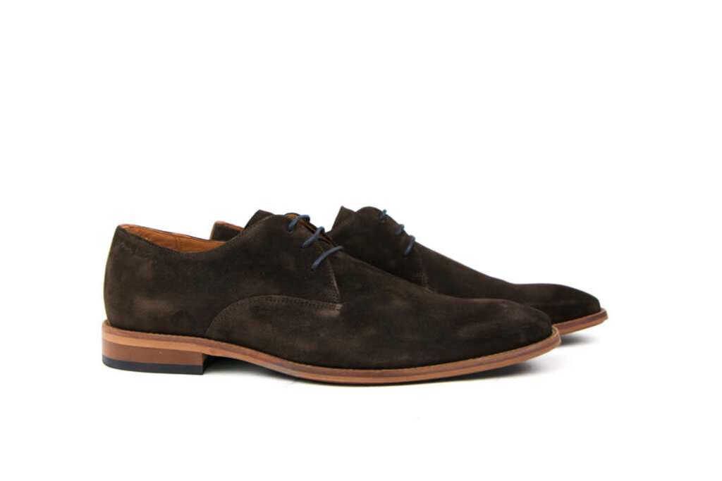 Van Lier Van Lier Veterschoen Bruin Suede