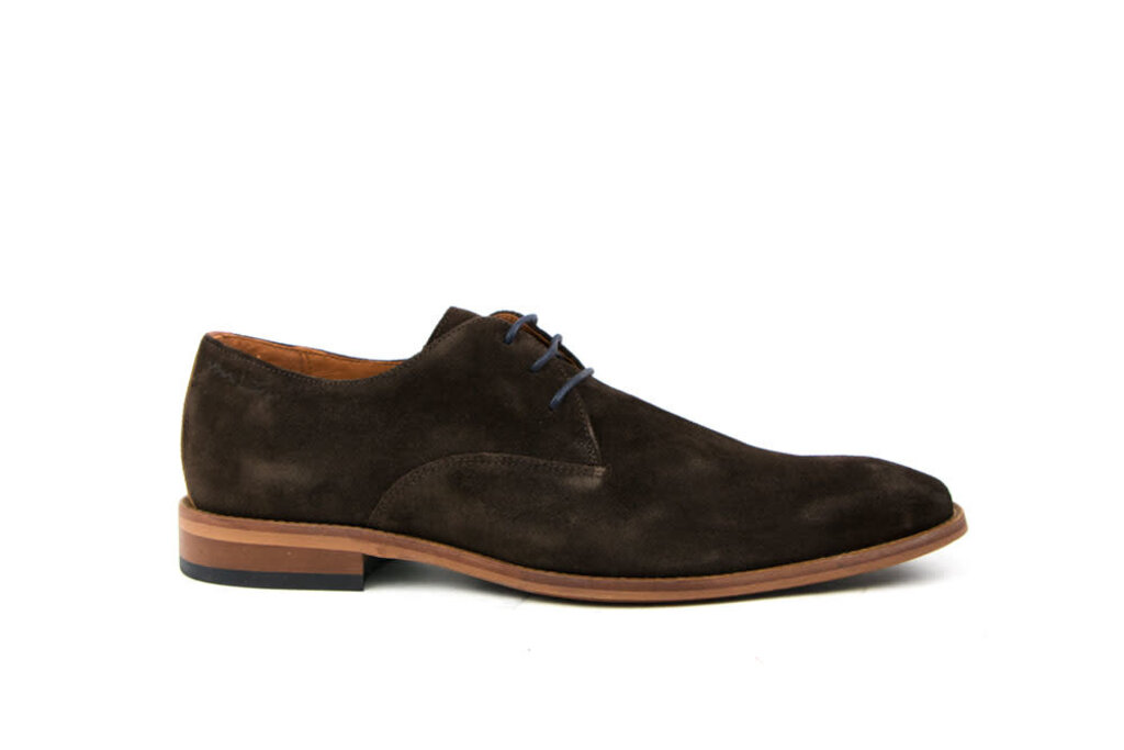 Van Lier Van Lier Veterschoen Bruin Suede