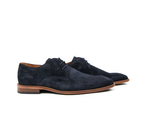 Van Lier Veter Donkerblauw Suede - Steenbergen Schoenen