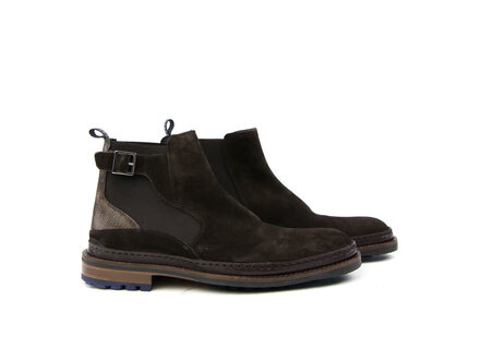 Floris van Bommel Floris van Bommel Chelsea Boots Donkerbruin Suede Floris van Bommel Floris van Bommel Chelsea Boots Donkerbruin Suede
