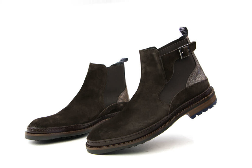 Floris van Bommel Floris van Bommel Chelsea Darkbrown Suede