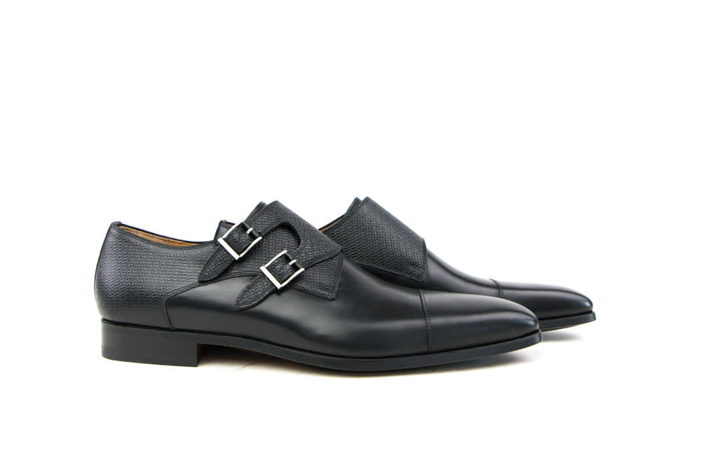 Magnanni Dubbele Gesp Wind Zwart - Gratis Verzending - Steenbergen Schoenen