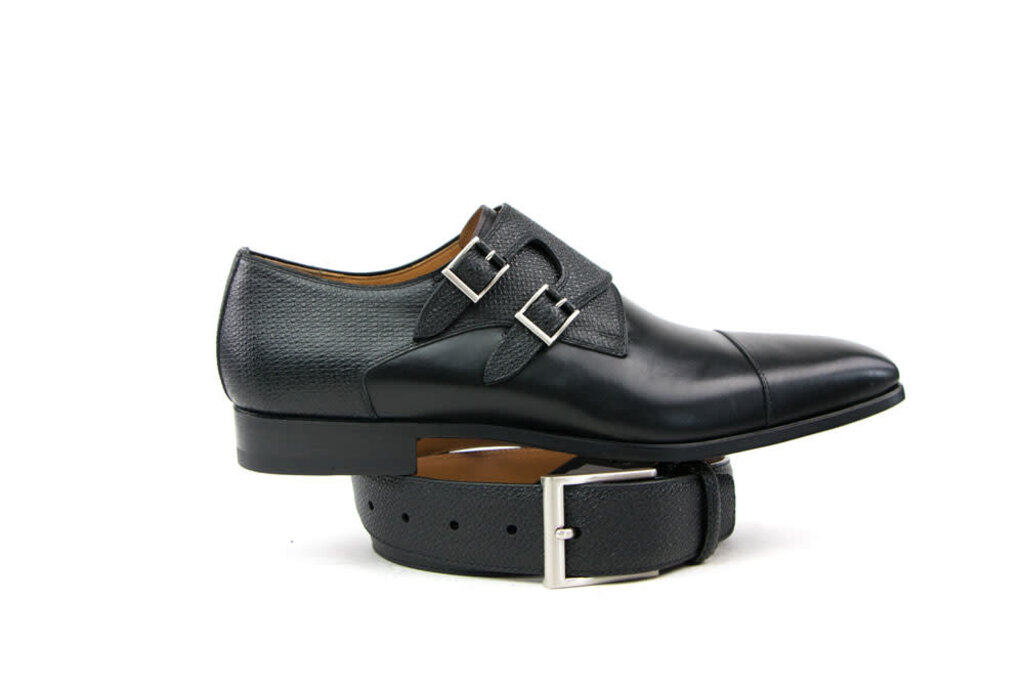 Magnanni Magnanni Belt Wind Grab. Cott Negro