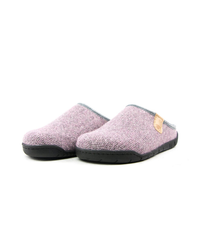 Rohde Slippers Felt Strick Pink