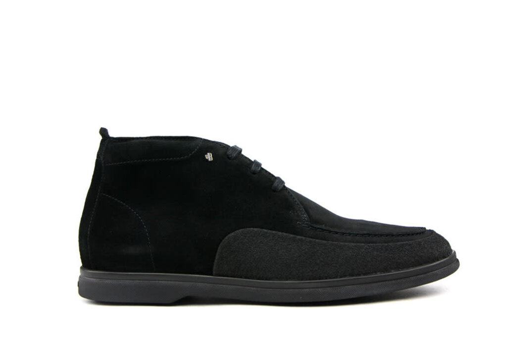 Van Bommel Veterboot Zwart Suede Gratis zending in NL va 40 Steenbergen Schoenen