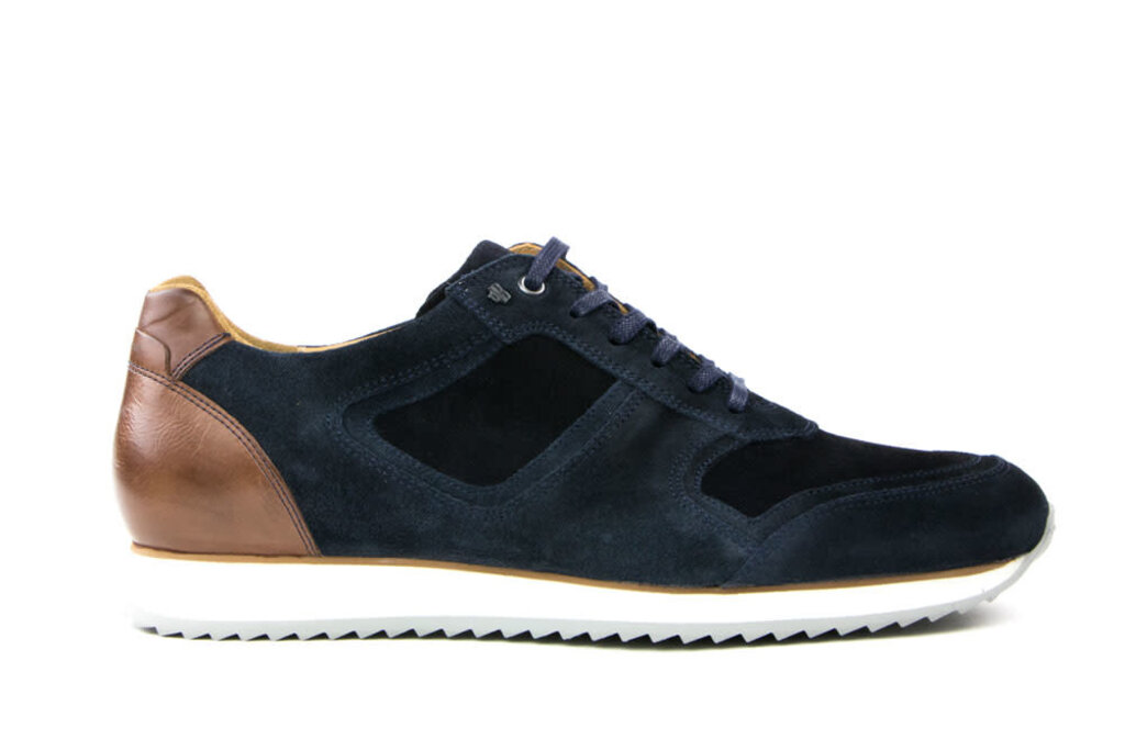 Van Bommel Van Bommel Sneakers Donkerblauw Suede