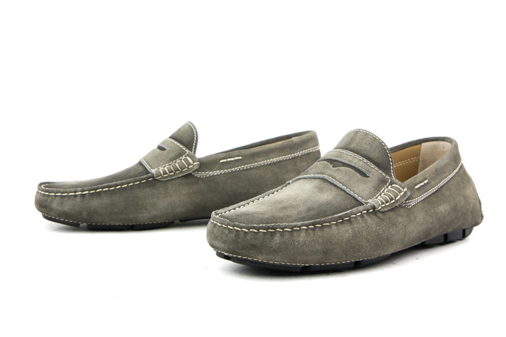 Manila Loafers Antraciet Suede - HOGE KORTING - Steenbergen Schoenen