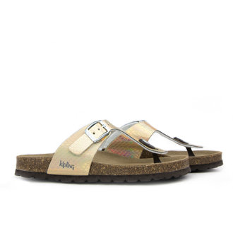 Kipling slipper, Slippers, Meisje, Maat 28, zilver - Schoenen.nl