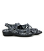 Durea Sandalen Zwart Wit Pixel Leopard H-leest