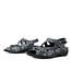 Durea Sandalen Schwarz Wit Pixel Leopard H-breite