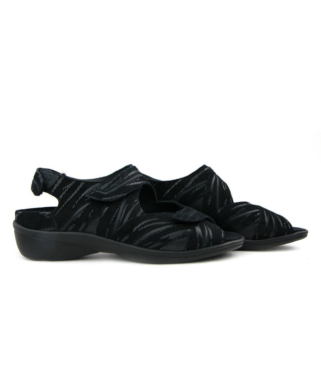 Durea Sandalen Zwart Fern H-leest