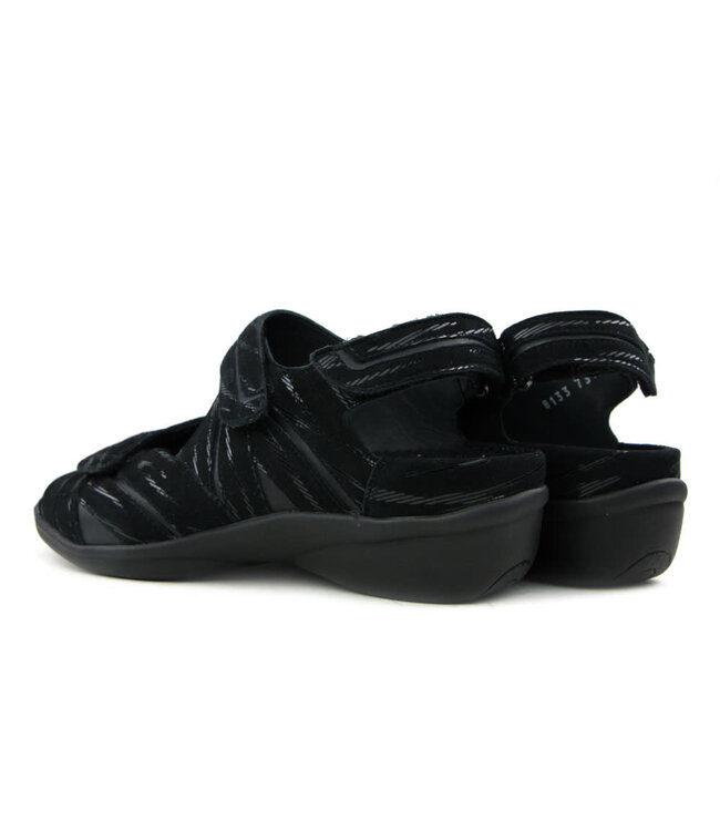 Durea Sandalen Zwart Fern H-leest