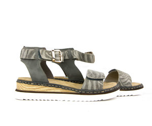Rieker Sandaal Bukina Cenere Cement - Steenbergen Schoenen