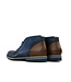 Van Lier Hoge Veterschoen Donkerblauw Nubuck