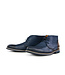 Van Lier Hoge Veterschoen Donkerblauw Nubuck