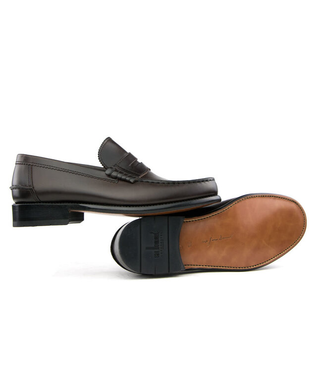 Van Bommel Mocassins Rood Bruin