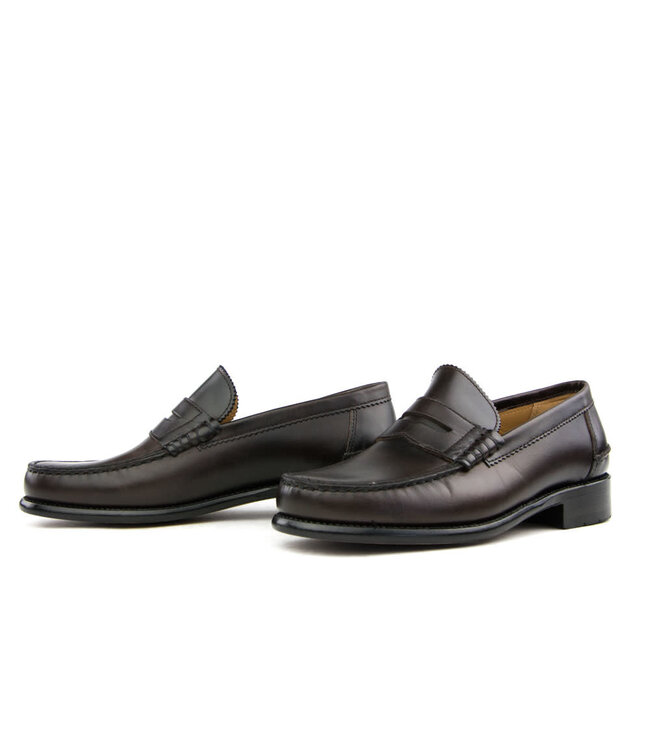 Van Bommel Mocassin Redbrown Pull Up