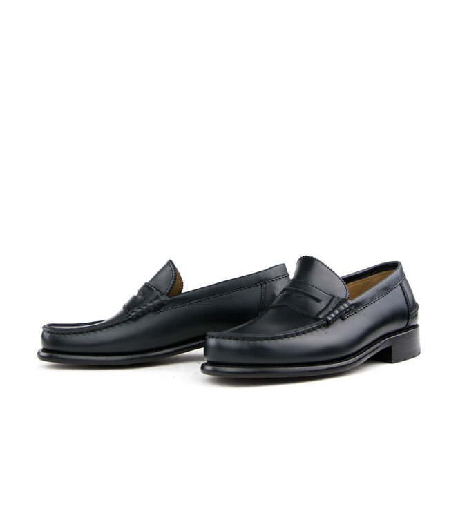 Van Bommel Mocassins Pull Up Donkerblauw