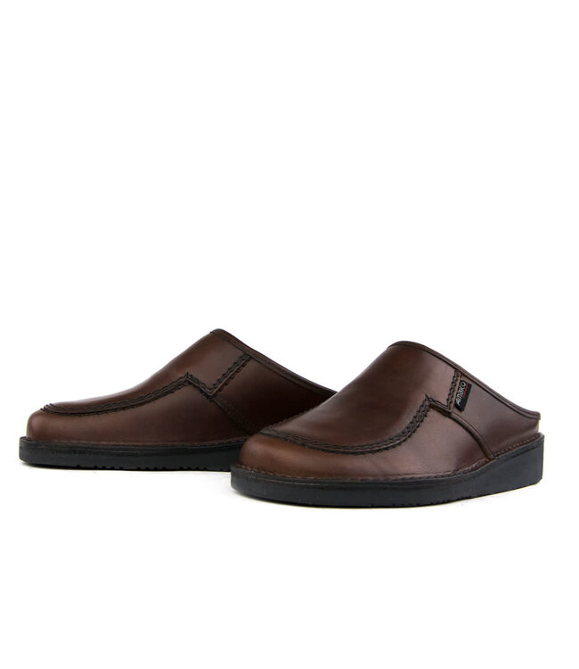Amako Swedish Slippers Rally Cognac