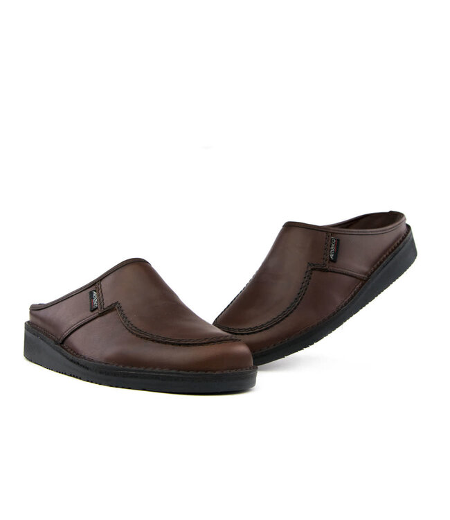 Amako Swedish Slippers Rally Cognac