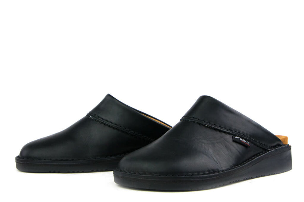 Amako Amako Swedish Slipper Black