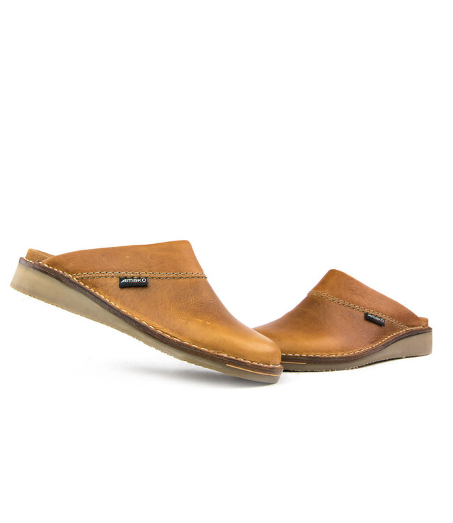 Amako Swedish Slipper Cognac