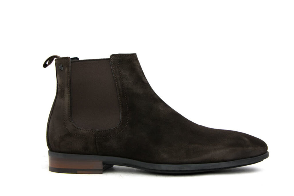 Van Bommel Van Bommel Chelsea Boots Donkerbruin Suede