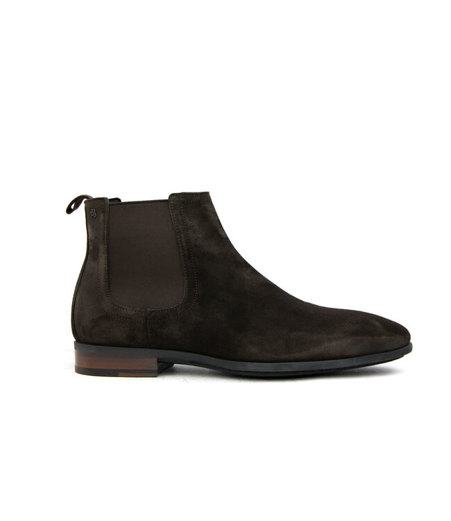 Van Bommel Chelsea Boots Donkerbruin Suede