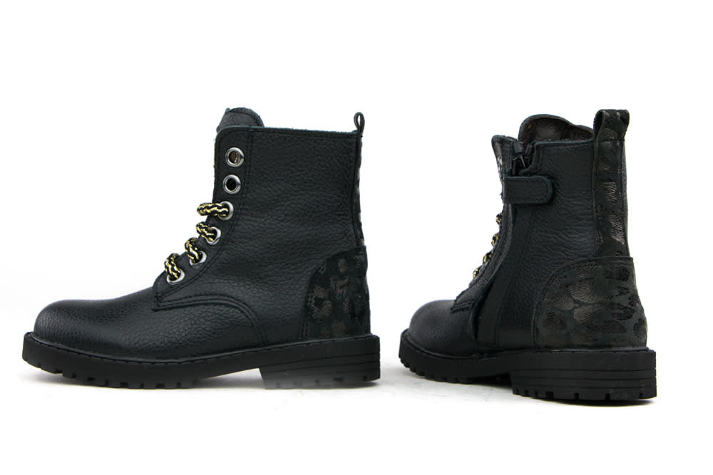 Clic Veterboots Preto Zwart - HOGE KORTING - Steenbergen Schoenen