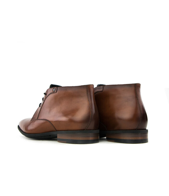 Van Bommel Hohe Schnürschuh Cognac