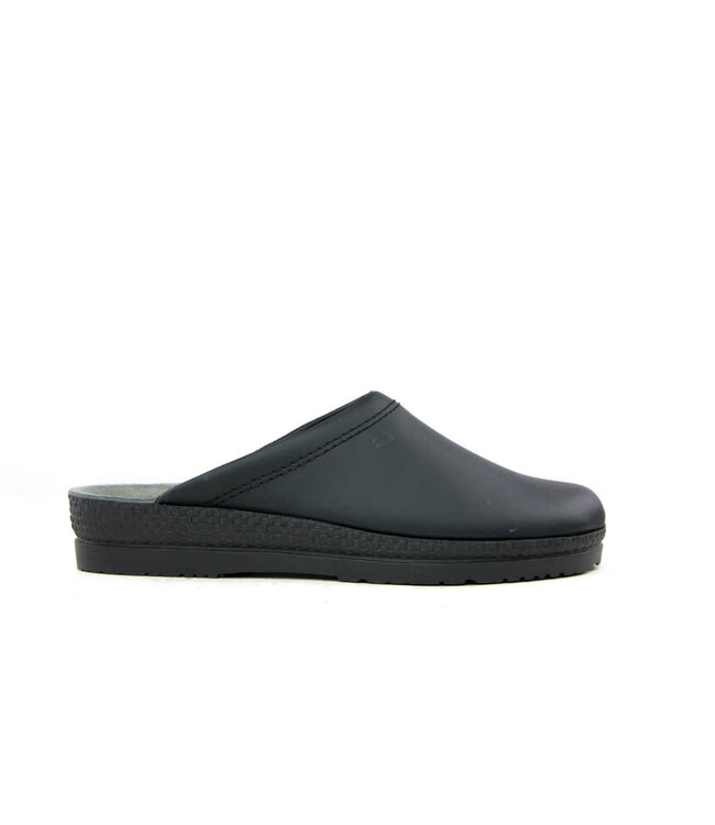 Rohde Slippers Black Leather