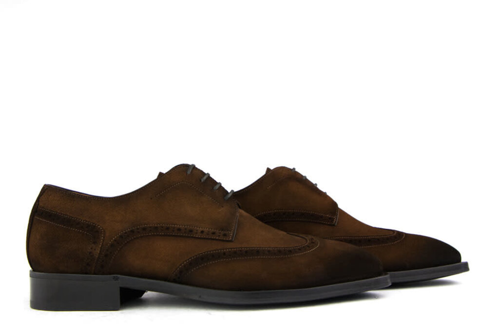 Greve Greve Shoes Utrecht Brown Suede K-wijdte