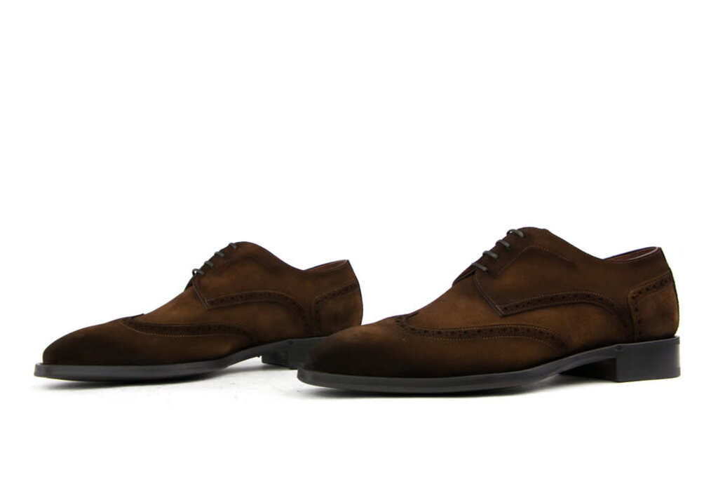 Greve Greve Shoes Utrecht Brown Suede K-wijdte