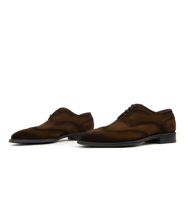 Greve Shoes Utrecht Brown Suede K-wijdte