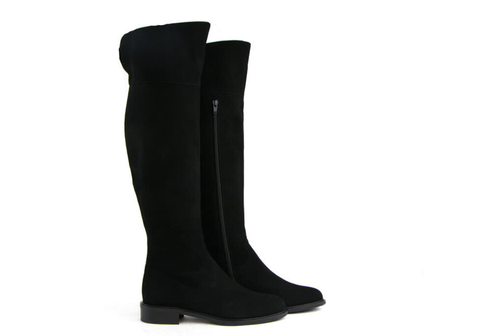 Lilian Lilian Knee Boots Camoscio Nero