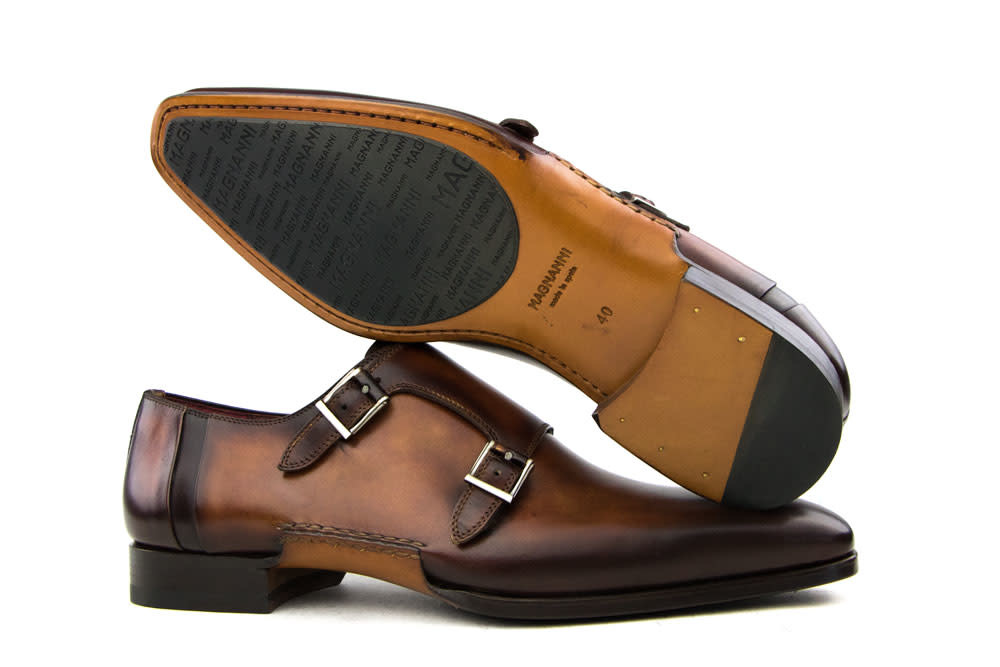 Magnanni Dubbele Gesp Wind Conac Caoba - Steenbergen Schoenen
