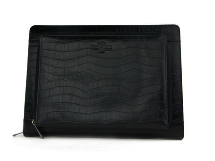 Giorgio Giorgio Laptop Etui Croco Nero Giorgio Giorgio Laptop Etui Croco Nero