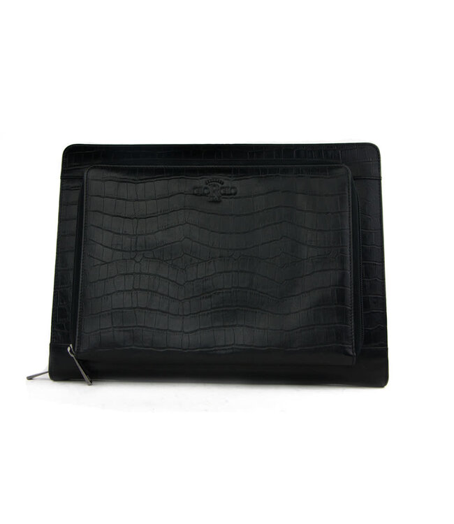 Giorgio Laptop Etui Croco Nero