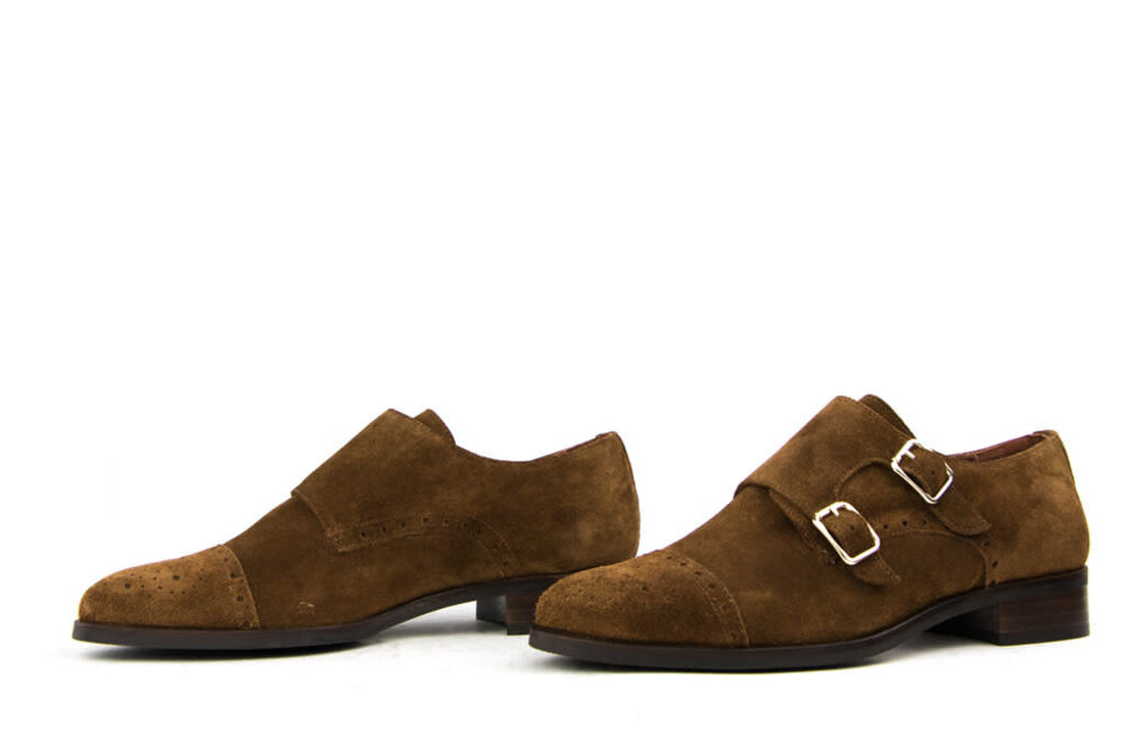 Pertini Pertini Gesp Schoen Cedre Bruin Suede