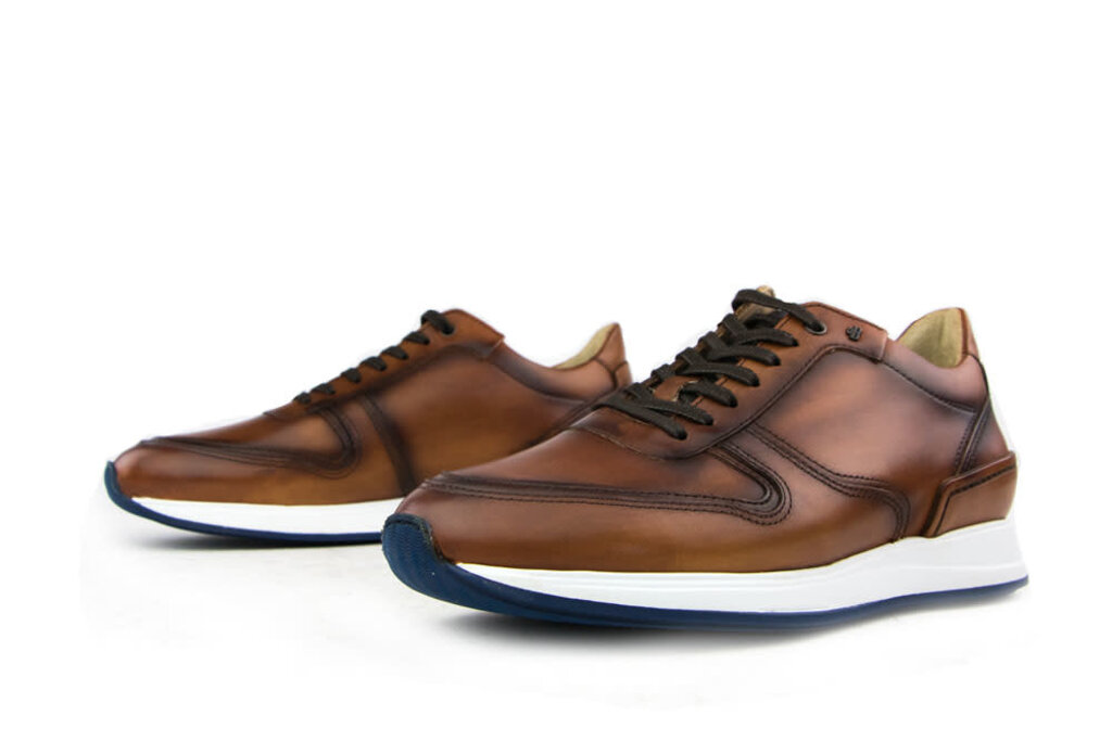 Van Bommel Van Bommel Sneakers Donker Cognac Calf