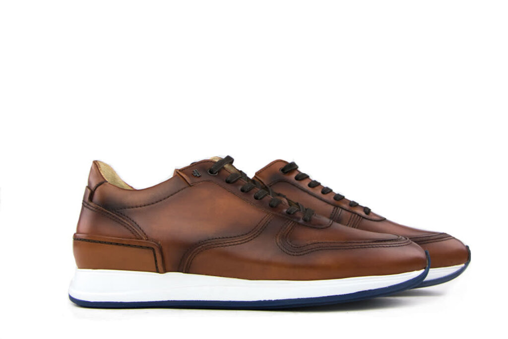 Van Bommel Van Bommel Sneakers Donker Cognac Calf