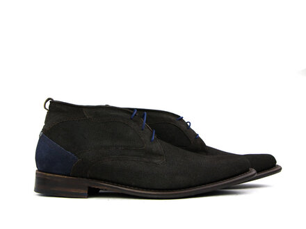Floris van Bommel Floris van Bommel Hoge Veterschoen Donkerbruin Suede Floris van Bommel Floris van Bommel Hoge Veterschoen Donkerbruin Suede