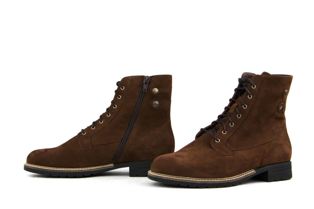 Durea Durea Veterboots Bruin Suede K-wijdte