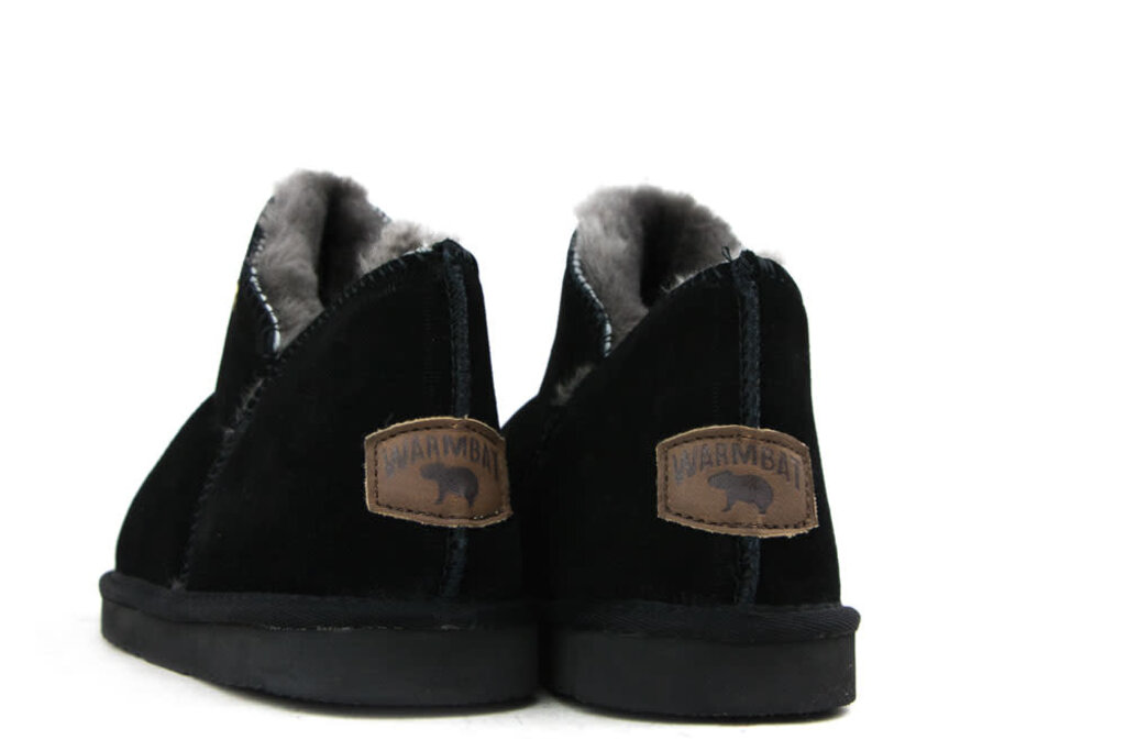 Warmbat  Warmbat Slippers Willow Black Suede