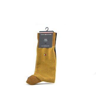 Tommy Hilfiger Tommy Hilfiger Men Sock Micro Herringbone Dark Yellow