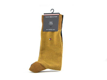 Tommy Hilfiger Tommy Hilfiger Men Sock Micro Herringbone Dark Yellow Tommy Hilfiger Tommy Hilfiger Men Sock Micro Herringbone Dark Yellow