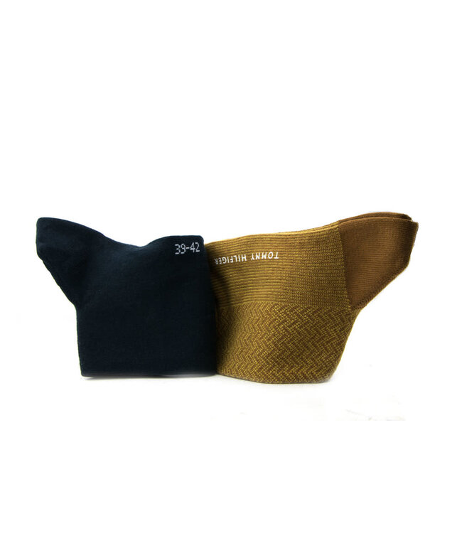 Tommy Hilfiger Men Sock Micro Herringbone Dark Yellow